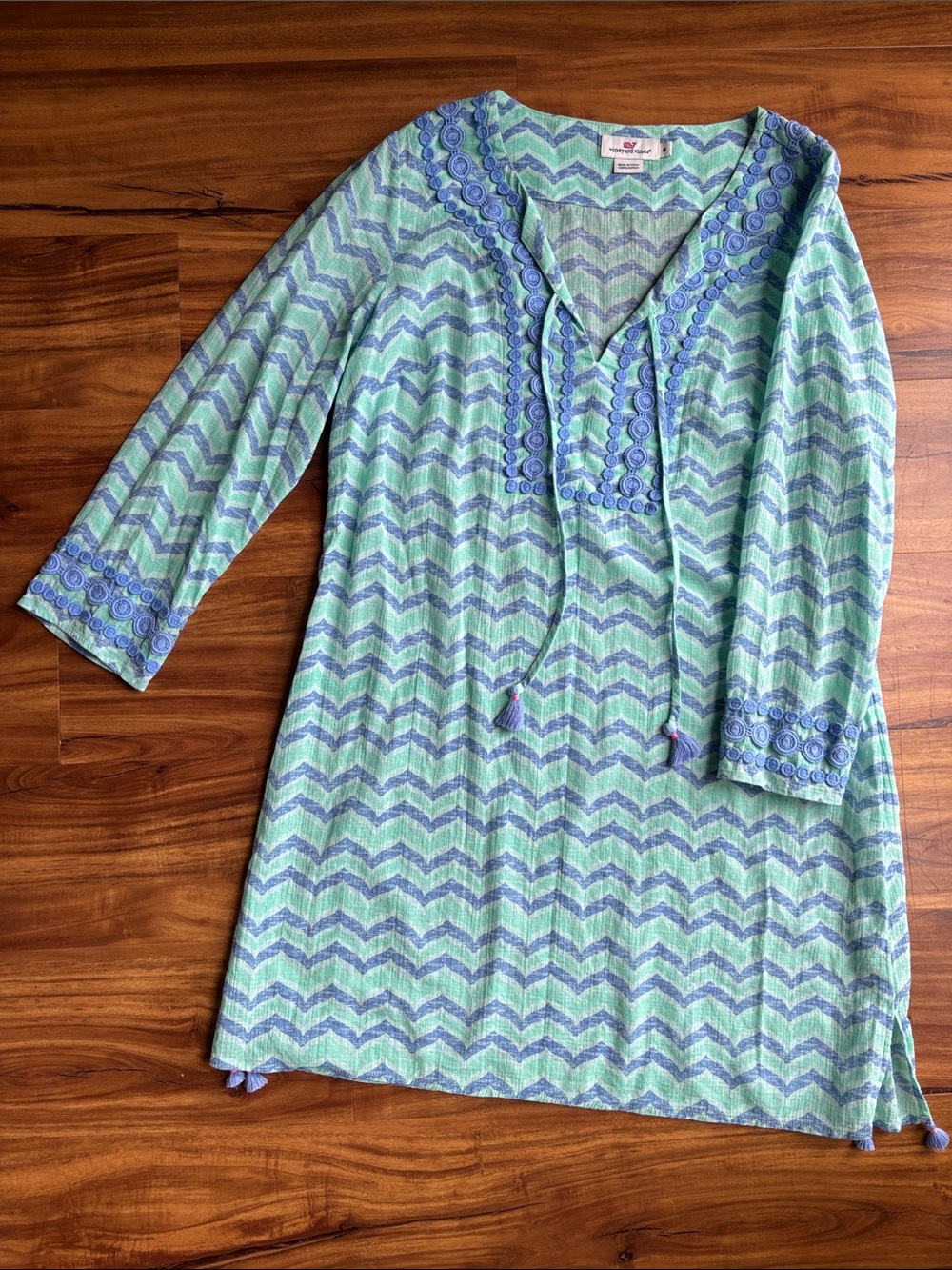 Vineyard Vines Chevron Tunic Dress/Coverup